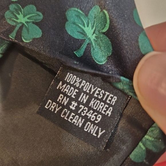 Shamrock St. Patrick's Day tie - Picture 2 of 7